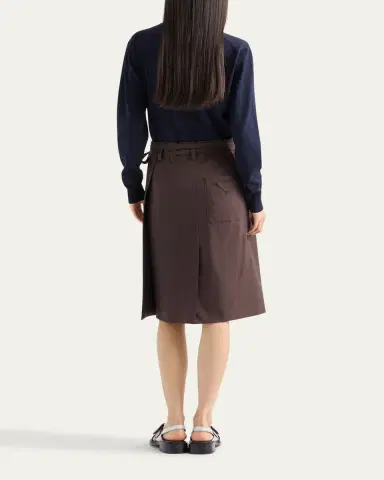 Prada Poplin Poplin Wrap Skirt | Thumbnail 3 Prada Poplin Poplin Wrap Skirt | Thumbnail 3