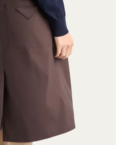 Prada Poplin Poplin Wrap Skirt | Thumbnail 5 Prada Poplin Poplin Wrap Skirt | Thumbnail 5