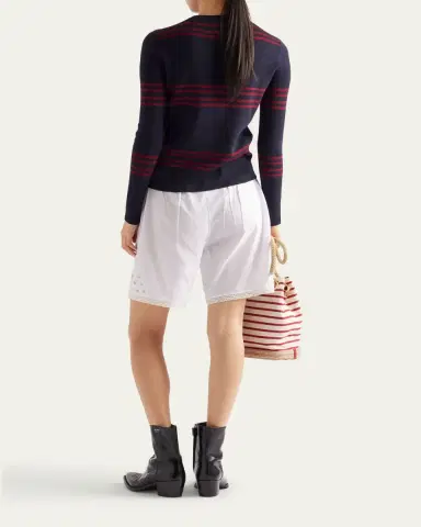 Prada Striped Wool Turtleneck Sweater | Thumbnail 3 Prada Striped Wool Turtleneck Sweater | Thumbnail 3