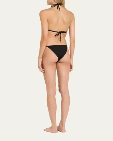 Livy Golden Point Triangle Bikini Top | Thumbnail 3