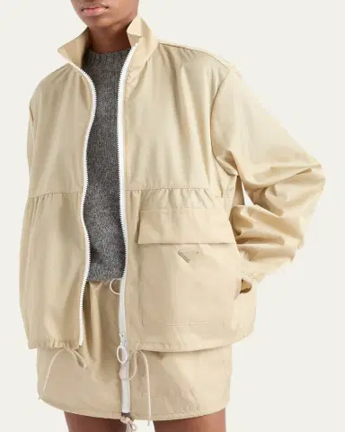 Prada Re-Nylon Zip Up Jacket | Thumbnail 4