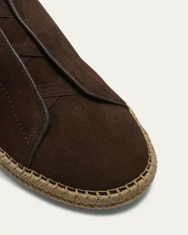 ZEGNA Men's Triple Stitch Suede Espadrille Sneakers | Thumbnail 5
