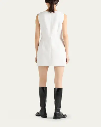 Prada Tela Natte Bow Sleeveless Mini Dress | Thumbnail 3