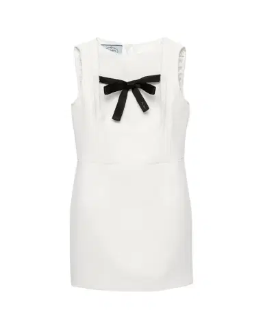 Prada Tela Natte Bow Sleeveless Mini Dress | Thumbnail 1