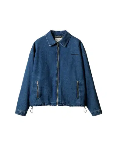 Miu Miu Denim Zip Shirt Jacket | Thumbnail 1 Miu Miu Denim Zip Shirt Jacket | Thumbnail 1