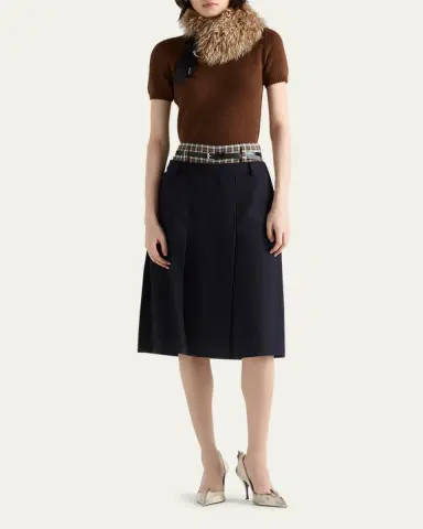 Prada Short Sleeve Cashmere Sweater | Thumbnail 2 Prada Short Sleeve Cashmere Sweater | Thumbnail 2