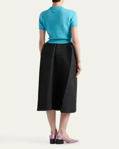 Prada Short Sleeve Cashmere Sweater | Thumbnail 5 Prada Short Sleeve Cashmere Sweater | Thumbnail 5