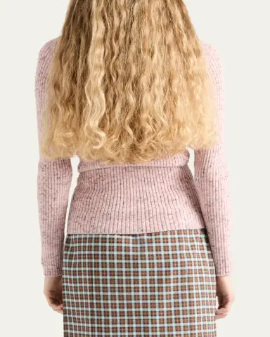Prada Ribbed Wool-Blend Cardigan | Thumbnail 3