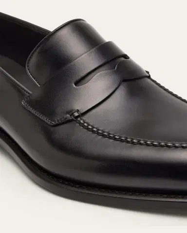Ferragamo Men's Brandy Tramezza Leather Penny Loafers | Thumbnail 5 Ferragamo Men's Brandy Tramezza Leather Penny Loafers | Thumbnail 5