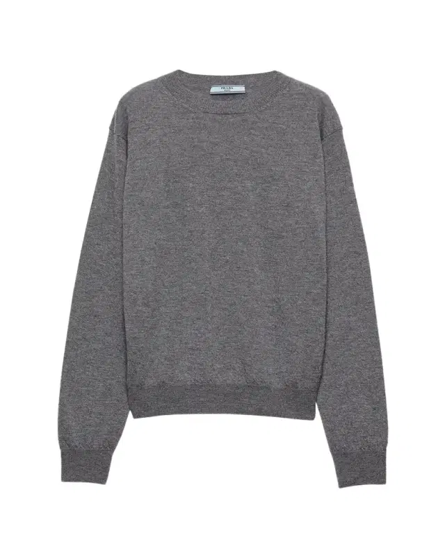 Prada Superfine Cashmere Knit Crewneck Sweater