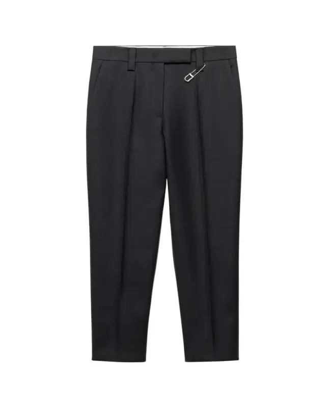 Wool Gabardine Cropped Pants