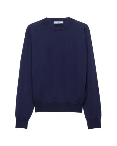 Prada Superfine Cashmere Knit Crewneck Sweater | Thumbnail 1 Prada Superfine Cashmere Knit Crewneck Sweater | Thumbnail 1