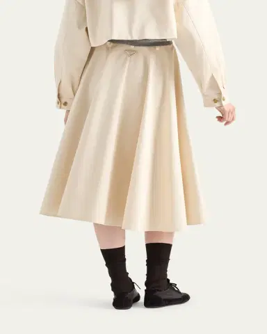 Prada Chino A-Line Midi Skirt | Thumbnail 3