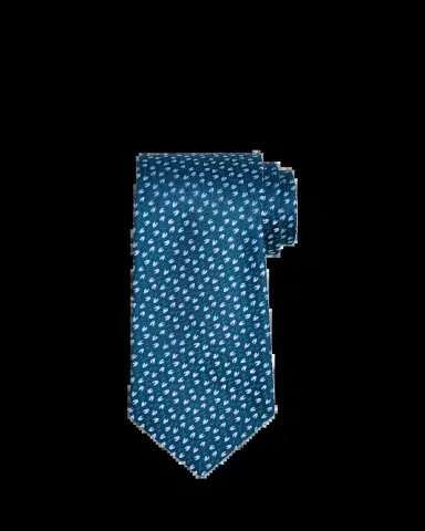 Charvet Men's Petite Crescent Silk Tie | Thumbnail 2 Charvet Men's Petite Crescent Silk Tie | Thumbnail 2