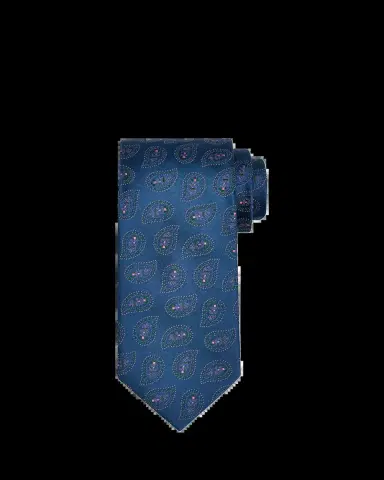 Charvet Men's Micro-Dot Paisley Silk Tie | Thumbnail 2 Charvet Men's Micro-Dot Paisley Silk Tie | Thumbnail 2