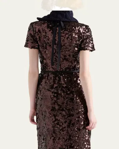 Prada Sequined Short-Sleeve Top | Thumbnail 3