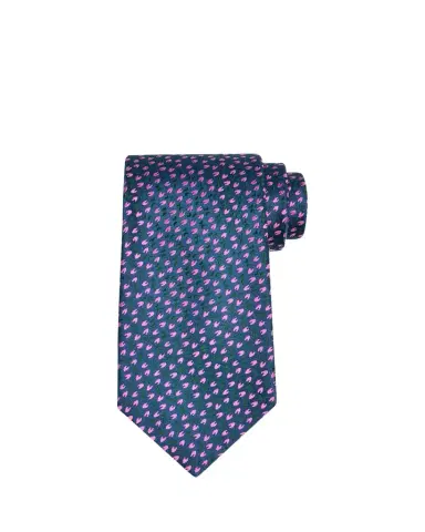 Charvet Men's Petite Crescent Silk Tie | Thumbnail 1 Charvet Men's Petite Crescent Silk Tie | Thumbnail 1