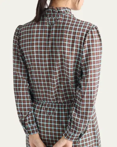 Prada Silk Georgette Button-Front Blouse | Thumbnail 3 Prada Silk Georgette Button-Front Blouse | Thumbnail 3