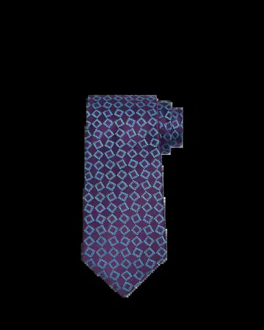 Charvet Men's Square Jacquard Silk Tie | Thumbnail 2