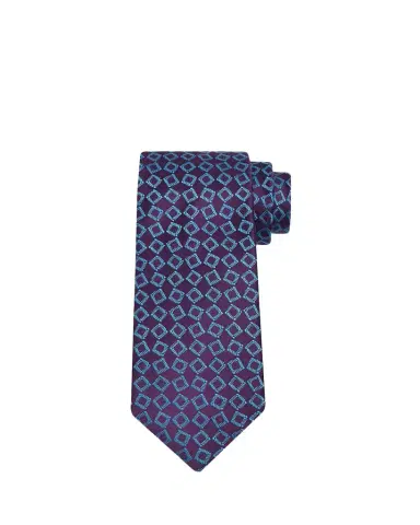 Charvet Men's Square Jacquard Silk Tie | Thumbnail 1