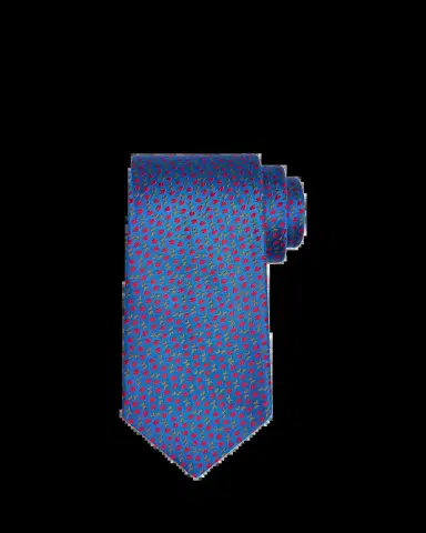 Charvet Men's Petite Crescent Silk Tie | Thumbnail 2