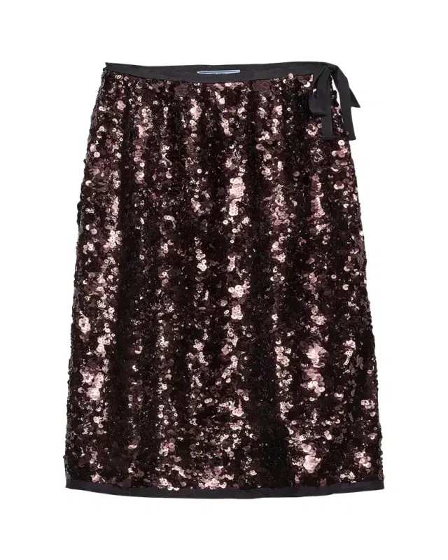 Sequined Midi Skirt