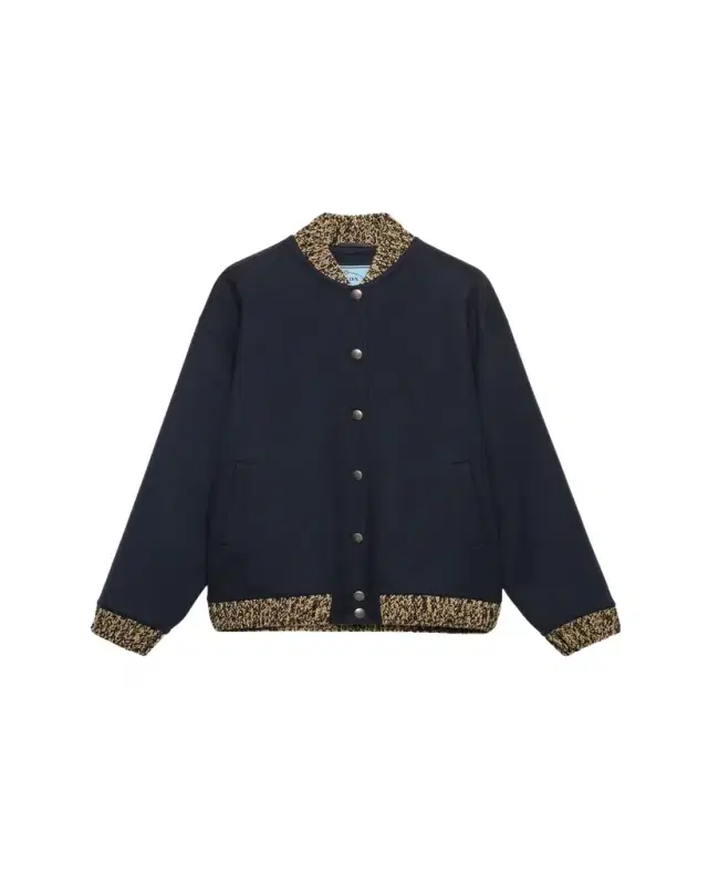 Prada Double Cashmere and Wool Bomber Jacket