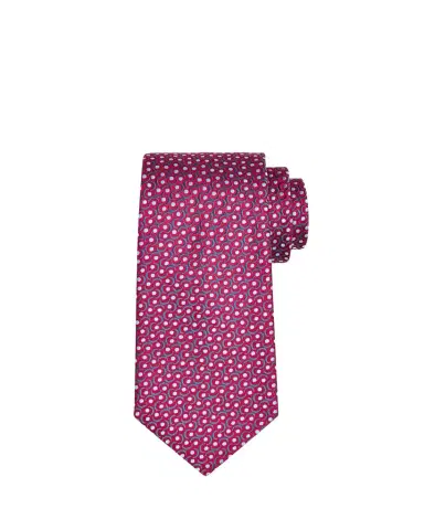 Charvet Men's Swirl Polka Dot Silk Tie | Thumbnail 1