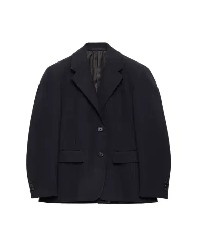 Prada Single-Breasted Rush Stitch Wool Blazer | Thumbnail 1
