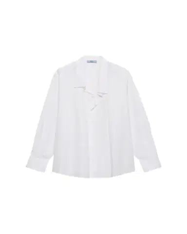 Prada Asymmetric Poplin Button-Down Shirt | Thumbnail 1