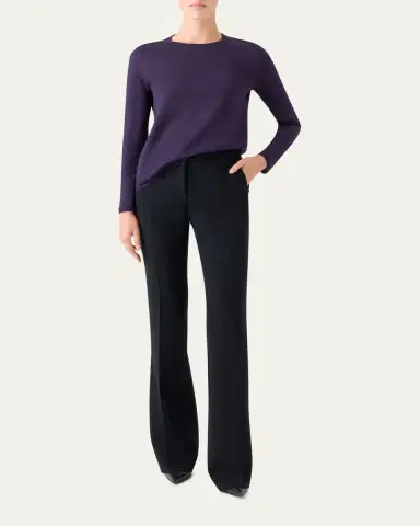 Akris Cashmere-Silk Crewneck Sweater | Thumbnail 2