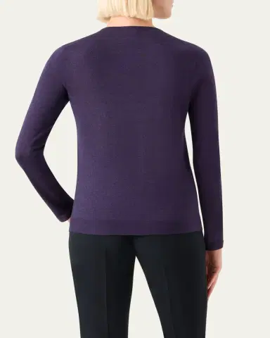 Akris Cashmere-Silk Crewneck Sweater | Thumbnail 3