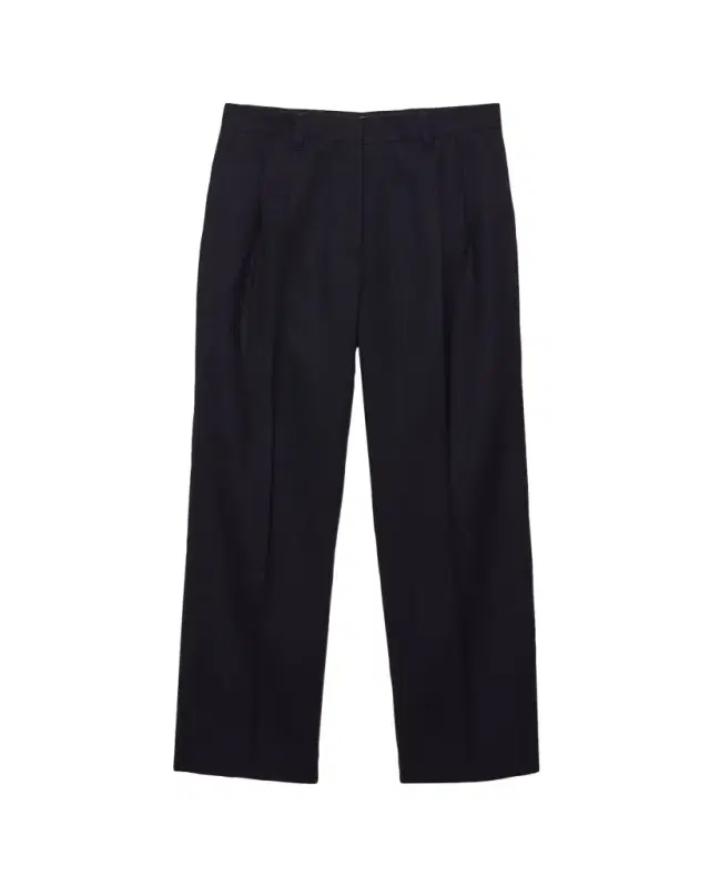 Stuoia Double-Pleated Straight-Leg Pants