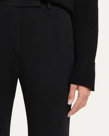 Loro Piana Darry Kickflare-Leg Crop Trousers | Thumbnail 5