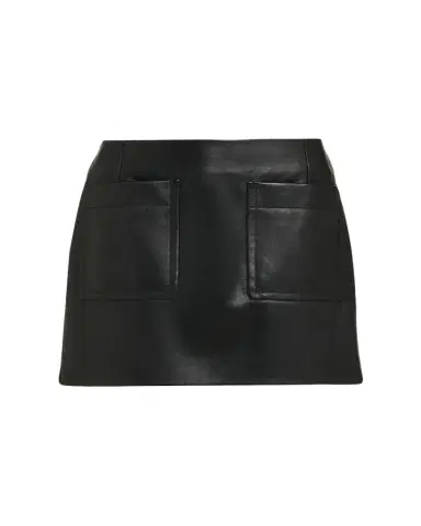 Bottega Veneta Patch Pocket Leather Mini Skirt | Thumbnail 1