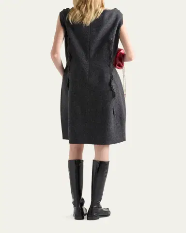 Prada Shetland Wool Dress | Thumbnail 3 Prada Shetland Wool Dress | Thumbnail 3