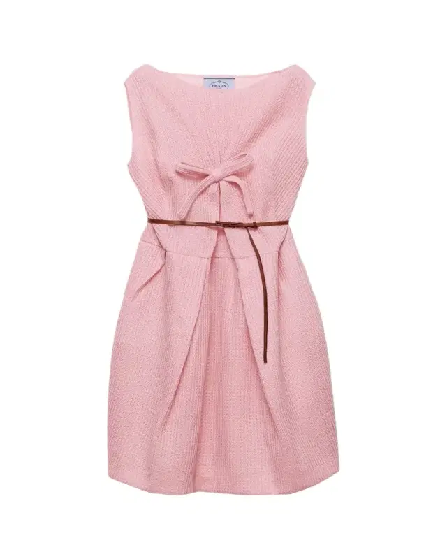 Wool Bow-Front Dress