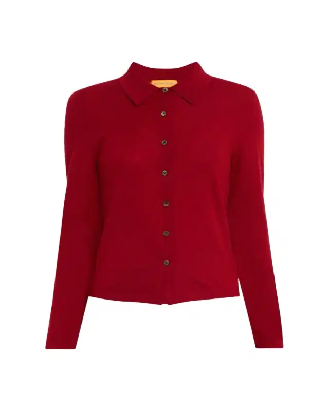 Elle Cashmere Button-Front Shirt