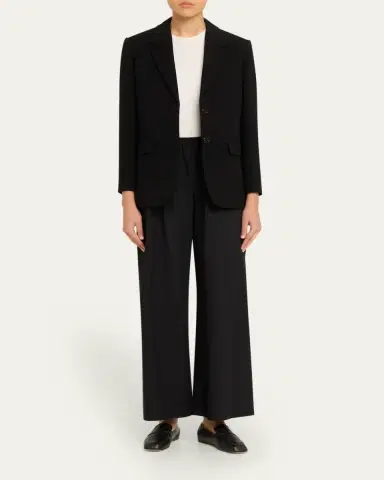The Row Gala Wool Wide-Leg Pull-On Pants | Thumbnail 2 The Row Gala Wool Wide-Leg Pull-On Pants | Thumbnail 2