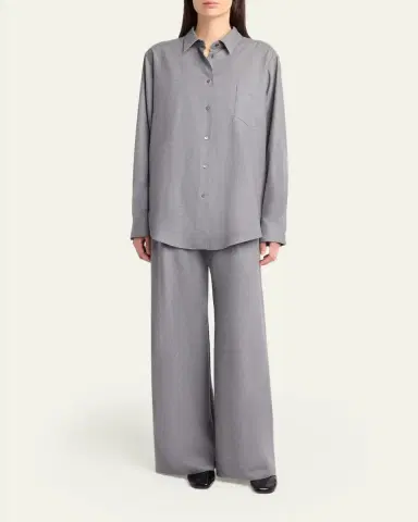 The Row Gala Wool Wide-Leg Pull-On Pants | Thumbnail 6 The Row Gala Wool Wide-Leg Pull-On Pants | Thumbnail 6
