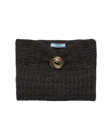 Prada Cashmere & Wool Bandeau Top with Brooch | Thumbnail 1 Prada Cashmere & Wool Bandeau Top with Brooch | Thumbnail 1