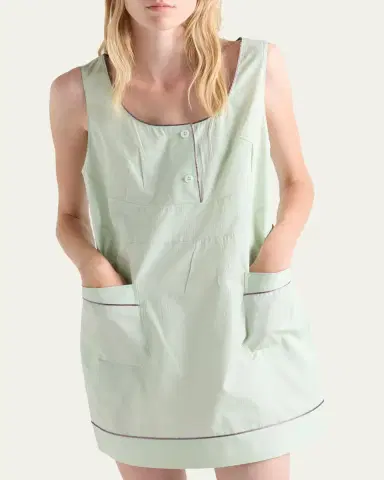 Prada Cotton Mini Dress | Thumbnail 4