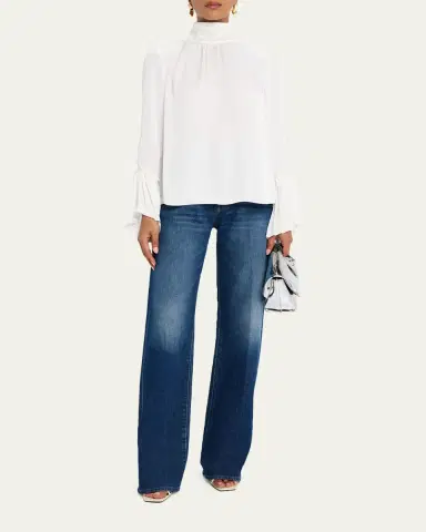 Ramy Brook Christy Ruffle-Cuff Blouse | Thumbnail 2 Ramy Brook Christy Ruffle-Cuff Blouse | Thumbnail 2