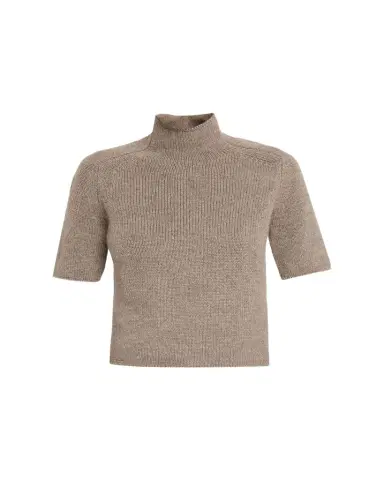 Lisa Yang Lexia Mock-Neck Cashmere Short-Sleeve Sweater | Thumbnail 1 Lisa Yang Lexia Mock-Neck Cashmere Short-Sleeve Sweater | Thumbnail 1