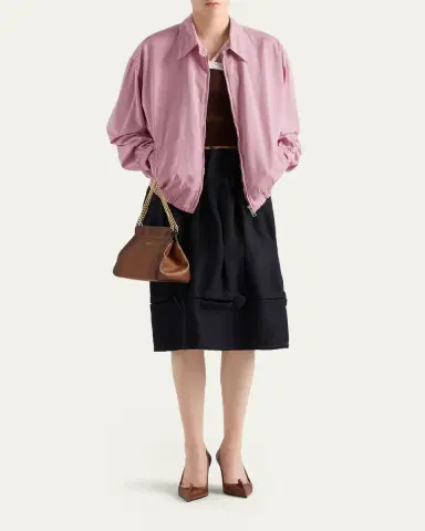 Prada Cotton Gabardine Blouson Jacket | Thumbnail 2 Prada Cotton Gabardine Blouson Jacket | Thumbnail 2