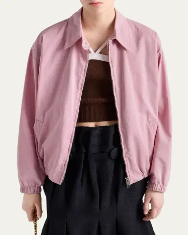 Prada Cotton Gabardine Blouson Jacket | Thumbnail 4 Prada Cotton Gabardine Blouson Jacket | Thumbnail 4