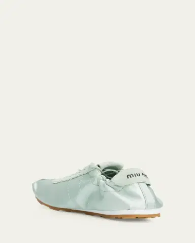 Miu Miu Satin Retro Runner Sneakers | Thumbnail 2