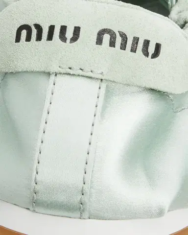 Miu Miu Satin Retro Runner Sneakers | Thumbnail 3