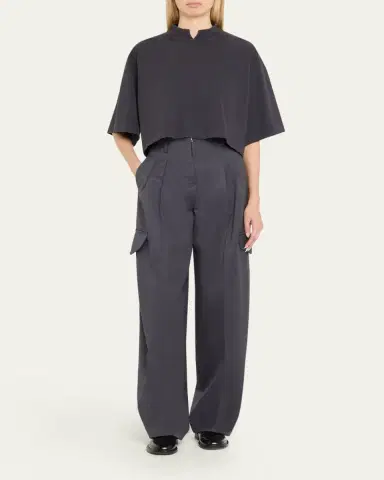 RÙADH The Russel Pleated Wool Barrel Pants | Thumbnail 2 RÙADH The Russel Pleated Wool Barrel Pants | Thumbnail 2