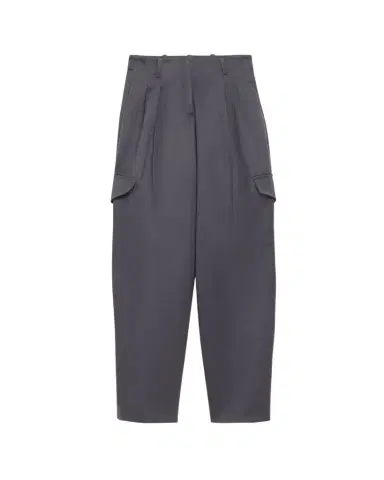 RÙADH The Russel Pleated Wool Barrel Pants | Thumbnail 1 RÙADH The Russel Pleated Wool Barrel Pants | Thumbnail 1